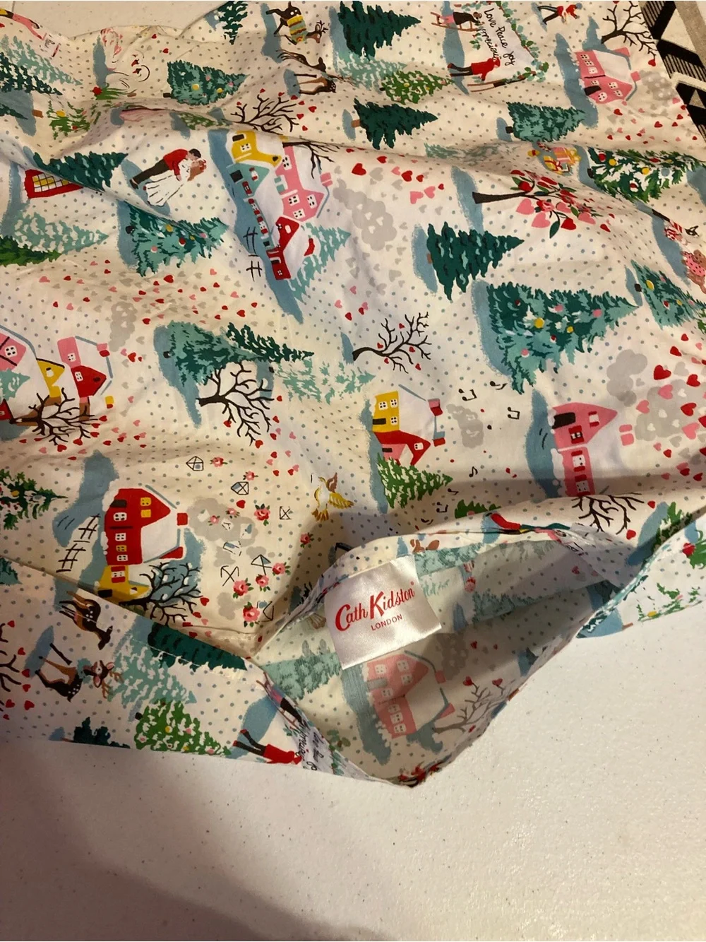 Cath Kidston Made In London PillowcaseHoliday Christmas Theme
